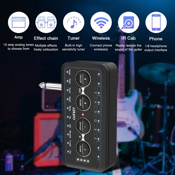Professionell gitarr kontakt förstärkare pa-1 hörlurar mini förstärkare högtalare kombo förstärkare akustisk elektrisk bas ljud