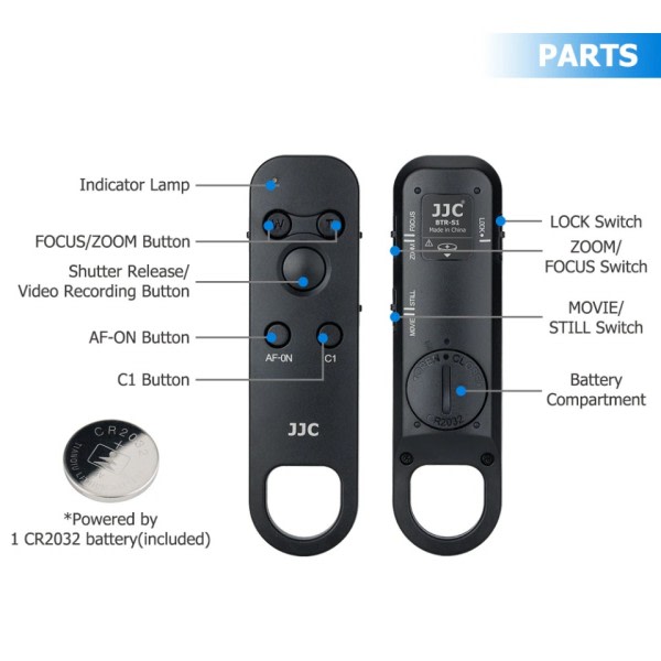Trådløs Bluetooth Fjernbetjening Kontrol til Sony Kamera ZV-E1 ZV-E10 ZV-1 FX30 A7R V A7M4 A7IV A7III A7 IV A7 III A6400