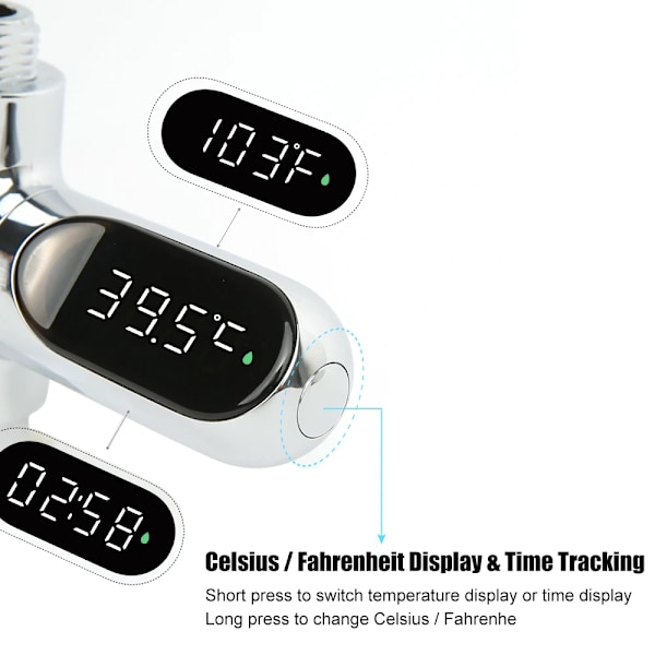 Hot Tub Vand Temperatur Monitor El Hjem LED Display Bruser Vandhaner Vand Termometer