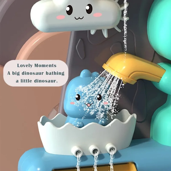 Baby bad vann leker tegneserie dyr dinosaurer rør montering badekar dusj hode barn bade lek vann spill leker