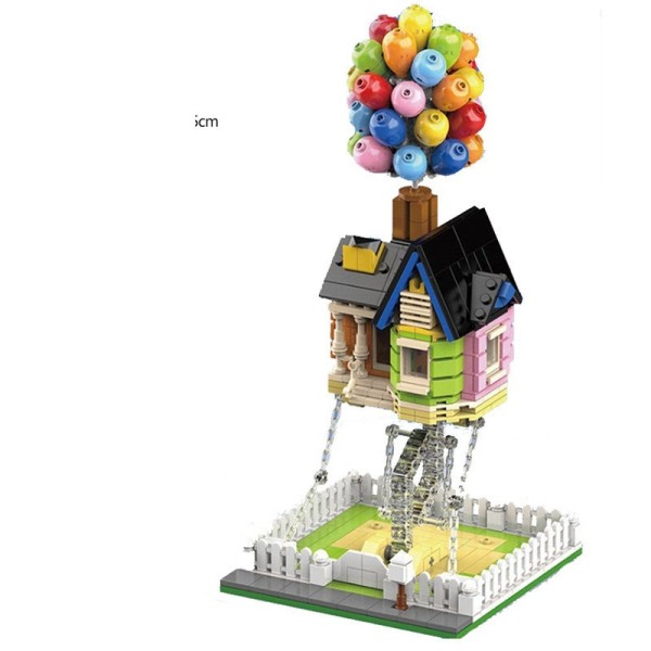 Bygg blokk hus ballong flyvende hus global historie overordnet skulptur modulær by bygning blokk