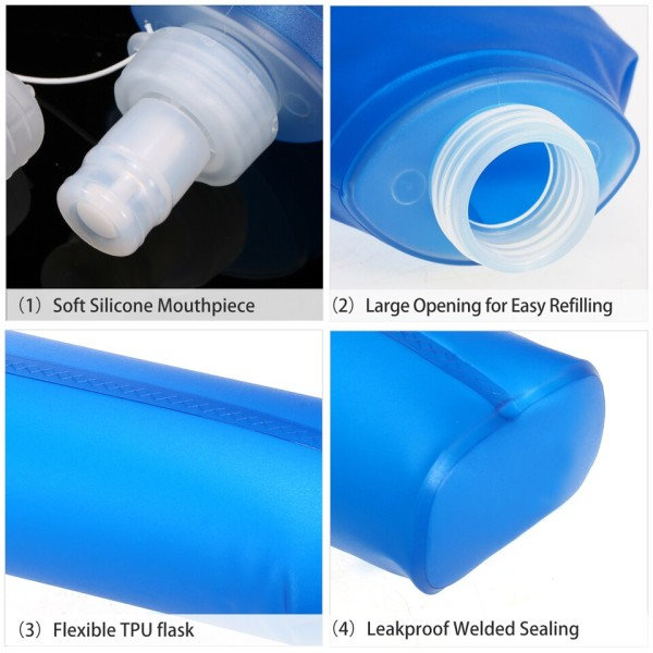 500 ml foldning drikke vand flaske bærbar vand kedel