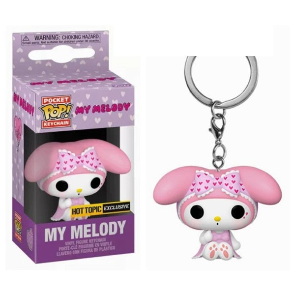 POP Pocket nyckelringar Sanrio - My Melody (Sleepover) Het Ämne Exklusivt Action Figurer Leksaker