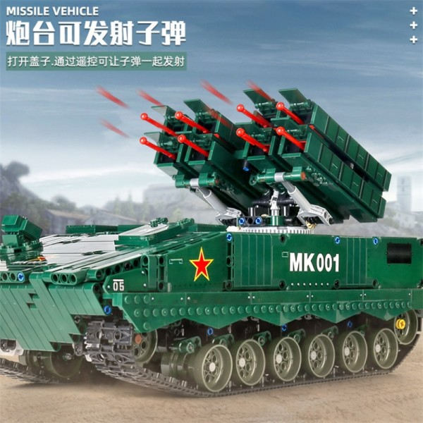 RC missil tank model bygning klodser teknisk fjernbetjening køretøj klodser legetøj