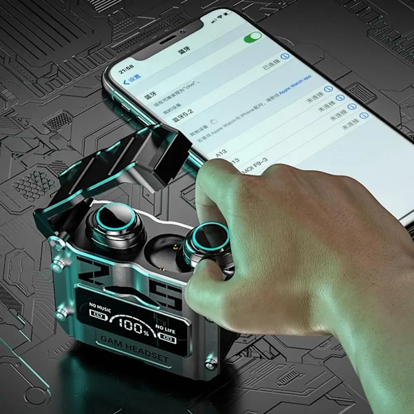 Bluetooth Touch Control Brusreducering Stereo Hörsnäckor