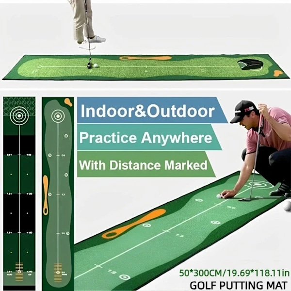 Golf Matta Putting Matta Inomhus Utomhus Träning Putting Träning Golf Green Fairway Pad