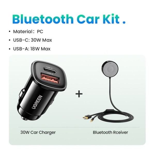 Bluetooth 5.0 Bil Kit Receiver aptX LL Trådlös 3.5 AUX adapter för bil högtalare USB Bluetooth 3.5mm jack