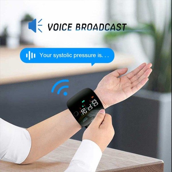 Ladattava Digitaalinen Automaattinen Tonometri Lääketieteellinen Veren paine monitori syke Sfygmomanometri Tensiomittari mittari ääni