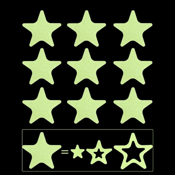 30 stykker Fluorescens  Anti-slip Tape