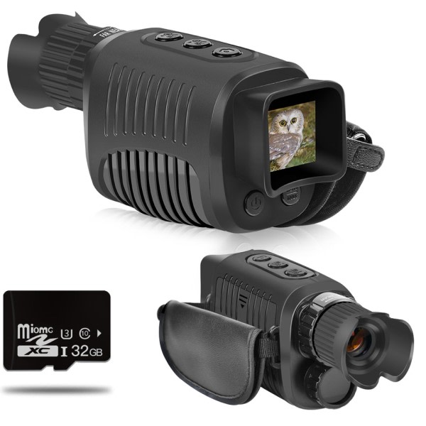 Monokulär Natt Vision Enhet 1080P HD Infraröd 5x Digital Zoom Jakt Teleskop