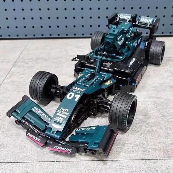 Bygning klodser F1 Formel Fjernbetjening Kontrol Super Racing Bil Moc Bricks RC Teknisk Model Legetøj