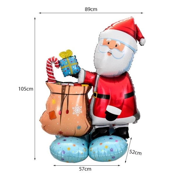Stor jule stående ballong nissen snømann jule tre ballong jule fest hjem pynt