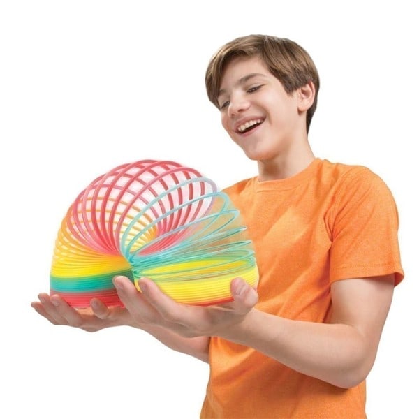 Farge Rainbow Circle Magic Circle Ned Trapper Creative Dekompresjon 7 farger fjær ring Barn Leker