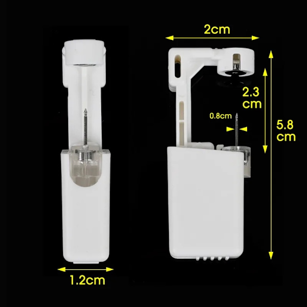 3 delar Säkerhet Earing Piercing Pistor Kit Engångs Desinficera Örhänge Piercer Maskin