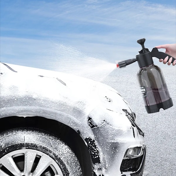 2L Hånd Pumpe Skum Sprayer Pneumatisk Vaske Skum Sne Skum Høj tryk Bilvask Spray Flaske