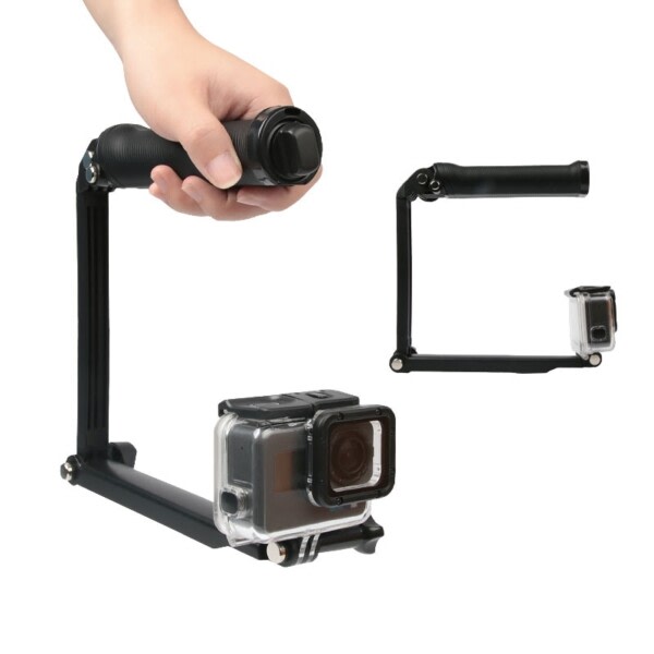 3 Way Grip Vattentät Monopod Selfie Stick Stativ Stativ