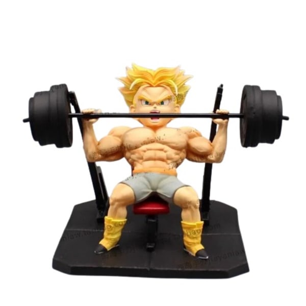Fitness Muskel Trunks Hansker Sønn Gohan hantel GK Action Figur Modell Leketøy