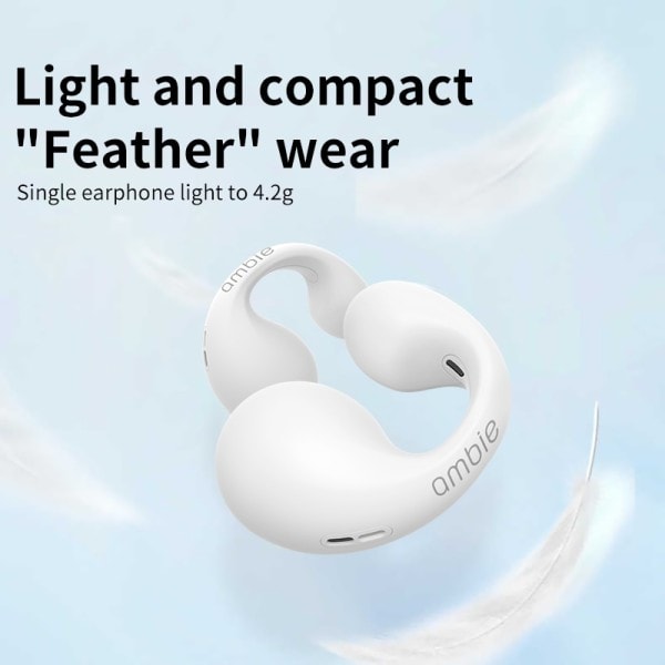 Örhänge Trådlöst Bluetooth1:1Ambie Ljud Earcuffs Ear Bone Conduction  Hörlurar