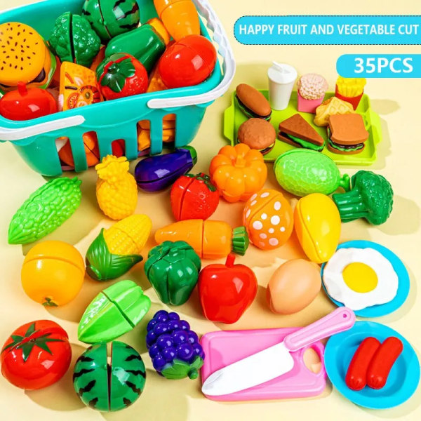 Frugt skæring sæt børn's leg hus legetøj køkken grøntsager baby kan skære grøntsager drenge og piger skære legetøj