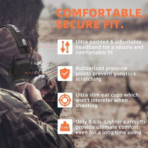 Høre Beskyttelse Elektronisk Høreværn Sparta Active Protector til Shooting Høreværn