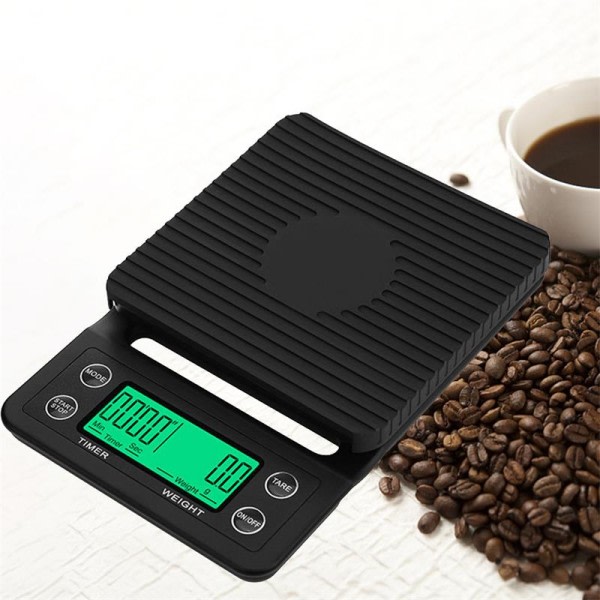 Droppa Kaffe Våg Kaffe Våg 0,1g Dropp Kaffe Våg med Timer Digital Kök Våg Hög Precision LCD Våg