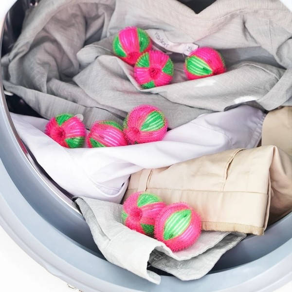 Vaskemaskine Hårfjerner Tøjvask Kuglesæt Nylon Anti-oprulning Kugle Fnug Rengøring Fnug