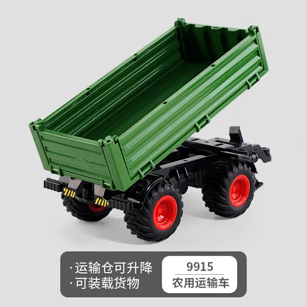 Traktor leksak bil modell släp och tillbehör simulering barn's bonde bil