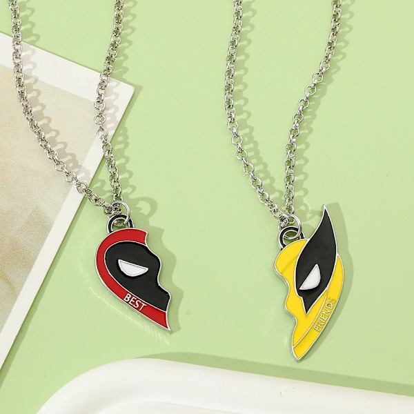 Deadpool & Wolverine Halsband Cool DIY Handgjorda Hänge Tillbehör