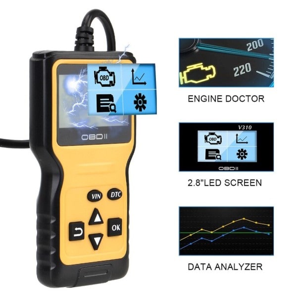 Bil Kode Læser Scanner Diagnostik Værktøj Slet Motor Fejl Reparationssæt Bil Tilbehør
