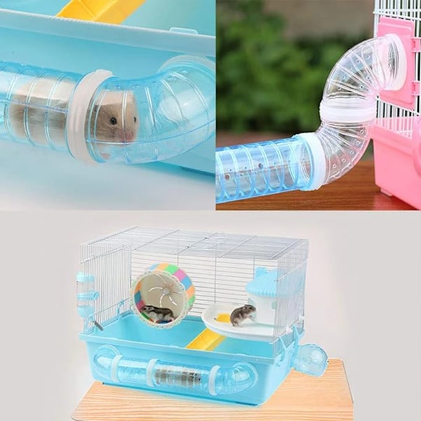 Hamster Rör Kul Och Intressant Leksak För Hamstrar Lätt Att Rengöra Transparent Rör Hamster Tunnel