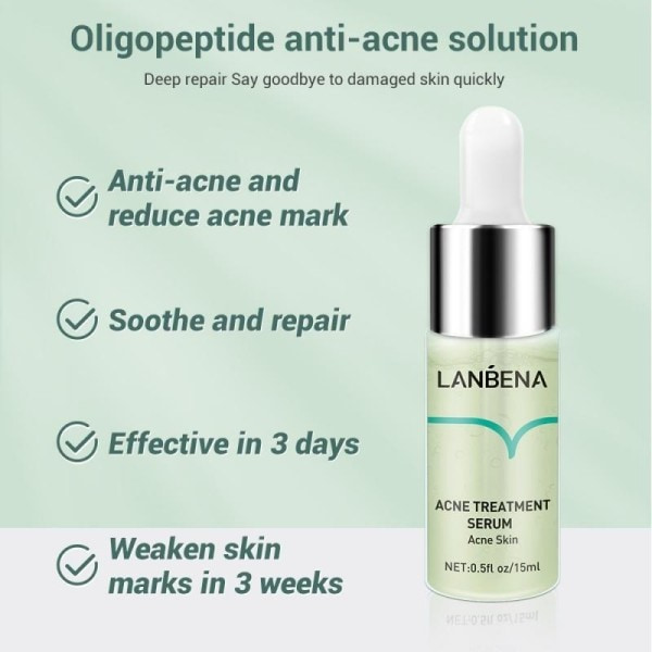 Acne Behandling Serum Återfuktande Närande Torrt Ansiktsvård Firming Shrink Porer Oil Control Multi-effect Skin Essence