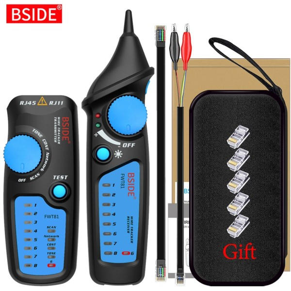 Netværk Kabel Tracker FWT81 RJ11/RJ45/Cat5/Cat6 Telefon Wire Tracer Toner Ethernet LAN Tester Detektor