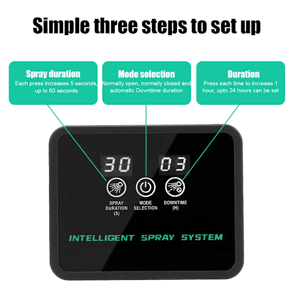 Professionell automatisk vattning system trädgård växt spruta elektronisk timer touch skärm spray bevattning system kit