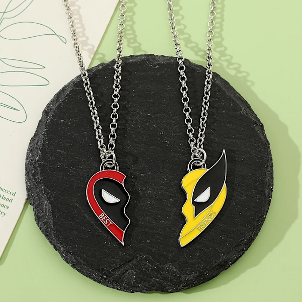 Deadpool & Wolverine Halsband Cool DIY Handgjorda Hänge Tillbehör