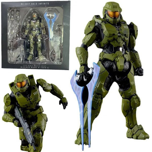 Väktare Mästare Hövding Infinate Mjolnir Mark Vi Gen3 Action Figur Samling John117 Movable Modell Leksaker