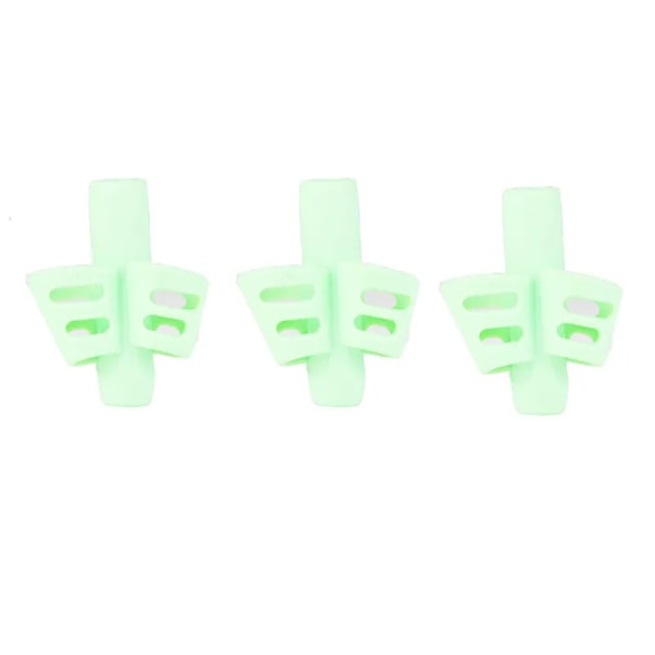 3 bitar Mjuk Kisel Blyert Grep Tvåfinger Gel Penna Grips Barn Skriv Träning Korrektion Verktyg Pennor Hold för Barn