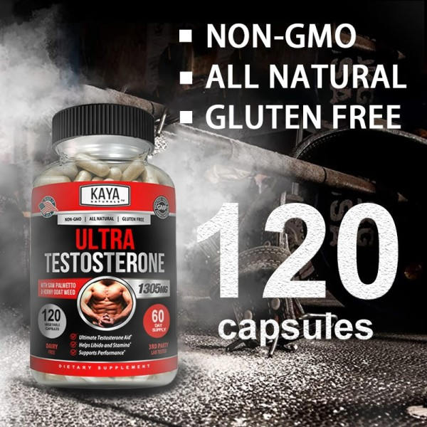 Testosteron booster for menn - tilskudd naturlig energi og utholdenhet