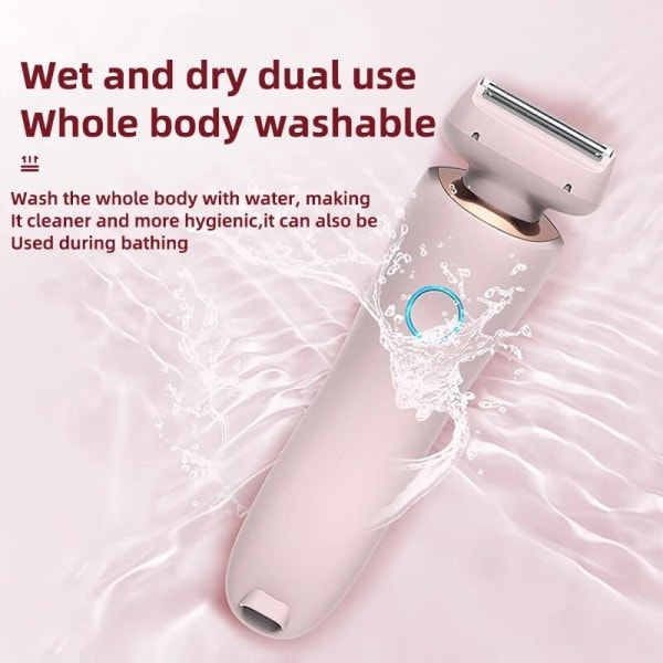 Smertefri hårfjerning epilator USB genopladelig trimmer kvinder krop barberkniv