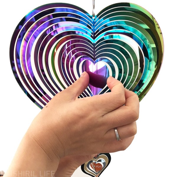3D pyörivä tuulikello tuuli spinner huone sisustus