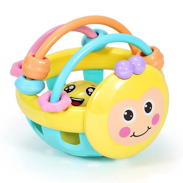 Baby Myk Banner Leker Nyfødt Tidlig Pedagogisk Sanselig Binning Ralling Berøring Hånd gripende ball