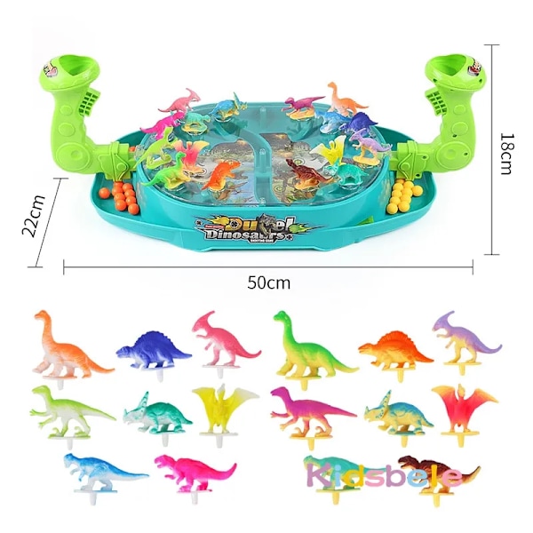 Børn Katapult Marmor Legetøj Dinosaur Slag Bræt Lege Forældre-barn Dobbelt spil maskine