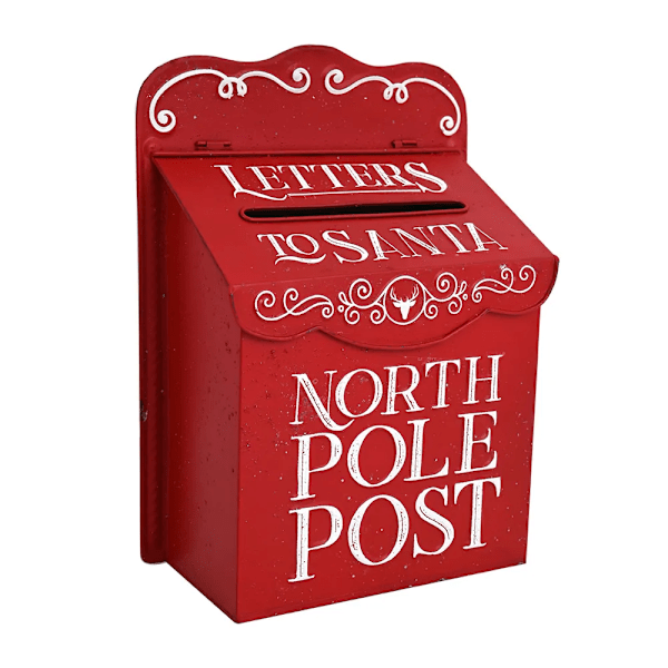 Utendørs Hage Metal Postkasse Jule Postkasse Leaving Message Post Box Vegg Stand