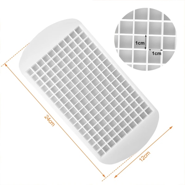 160 Grid Mini Silicon IceTray Ice Cubes Foldable Ice Mould Ice Breaker Ice Grid Tray