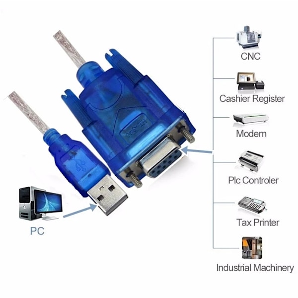 USB RS232 COM portti sarja portti 9 nasta DB9 kaapeli sarja sovitin muunnin