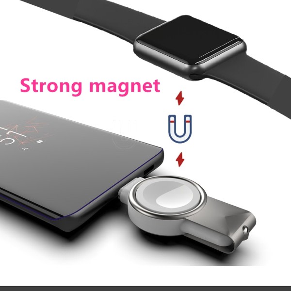 2 i 1 Magnetisk Trådløs lader for Apple Watch 8 7 6 5 4 3 2 SE Ultra Rask Lade Stativ For iWatch Apple Watch  Lader