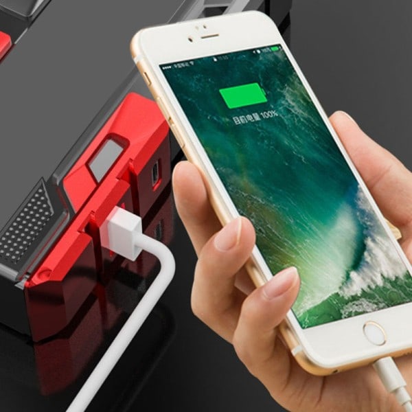 Mini Portabel LED Ficklampa Uppladdningsbar Camping Vandring Fiske Ljus med Power Bank 3 Modes Lantern