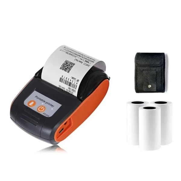 Mini lämpö kuitti POS tulostin langaton Bluetooth 58mm kannettava lippu lasku IOS Android lasku liiketoiminta vähittäiskauppa 3 rullalla