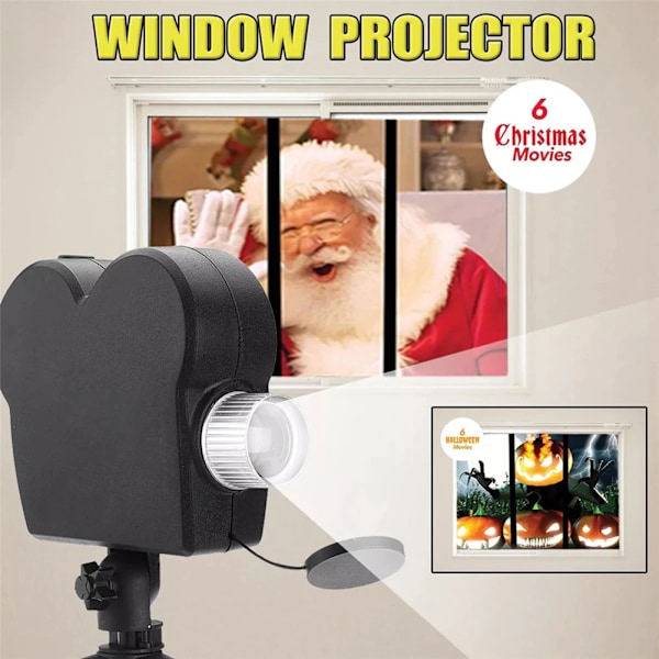 Halloween Jul Projektor Utomhus Semester Led Holografisk Projektion Lampa
