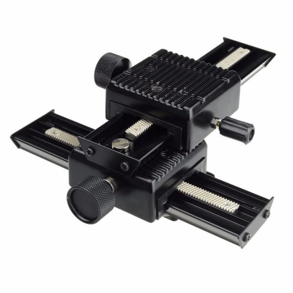 4 vägs Makro Shot Fokusering Rail Slider för SLR DSLR DC