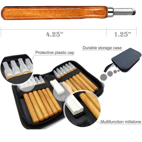Trä handtag trä snideri mejsel skalpell verktyg set kutter trä snideri kniv set hand verktyg kit